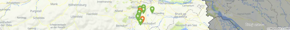 Kartenansicht für Apotheken-Notdienste in der Nähe von Münchendorf (Mödling, Niederösterreich)